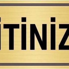 Özarslan Dizayn Departman Kapı İsimliği İtiniz 10x20 cm Altın Renk Metal Yönlendirme Levhası