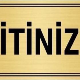 Özarslan Dizayn Departman Kapı İsimliği İtiniz 10x20 cm Altın Renk Metal Yönlendirme Levhası
