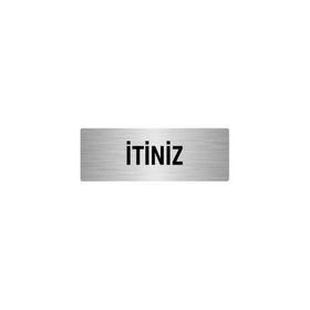 Özarslan Dizayn Departman Kapı İsimliği İtiniz 7x20 cm Gümüş Renk Metal Yönlendirme Levhası