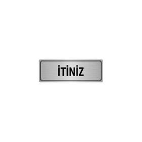 Özarslan Dizayn Departman Kapı İsimliği İtiniz 7x20 cm Gümüş Renk Metal Yönlendirme Levhası