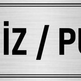 Özarslan Dizayn Departman Kapı İsimliği İtiniz / Push 10x20 cm Gümüş Renk Metal Yönlendirme Levhası