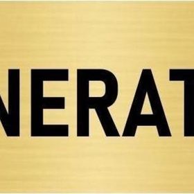 Özarslan Dizayn Departman Kapı İsimliği Jeneratör 10x20 cm Altın Renk Metal Yönlendirme Levhası