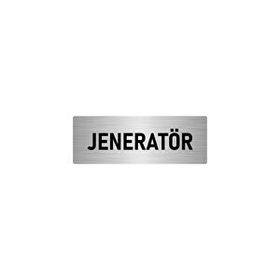 Özarslan Dizayn Departman Kapı İsimliği Jeneratör 7x20 cm Gümüş Renk Metal Yönlendirme Levhası