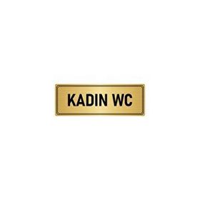 Özarslan Dizayn Departman Kapı İsimliği Kadın Wc 5x20 cm Gümüş Renk Metal Yönlendirme Levhası
