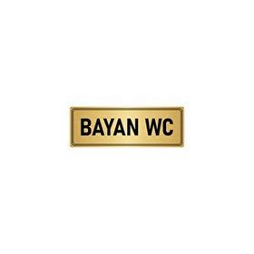 Özarslan Dizayn Departman Kapı İsimliği Kadın Wc 7x20 cm Altın Renk Metal Yönlendirme Levhası