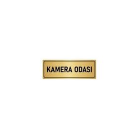 Özarslan Dizayn Departman Kapı İsimliği Kemera Odası 5x20 cm Altın Renk Metal Yönlendirme Levhası