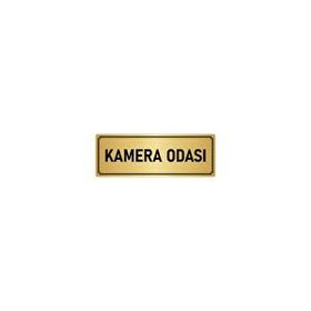 Özarslan Dizayn Departman Kapı İsimliği Kemera Odası 5x20 cm Altın Renk Metal Yönlendirme Levhası