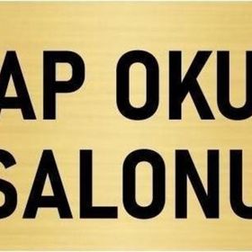 Özarslan Dizayn Departman Kapı İsimliği Kitap Okuma Salonu 7x20 cm Altın Renk Metal Yönlendirme Levhası