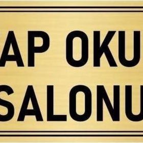 Özarslan Dizayn Departman Kapı İsimliği Kitap Okuma Salonu 7x20 cm Altın Renk Metal Yönlendirme Levhası