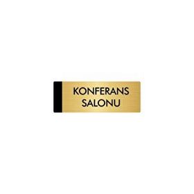 Özarslan Dizayn Departman Kapı İsimliği Konferans Salonu 10x20 cm Altın Renk Metal Yönlendirme Levhası