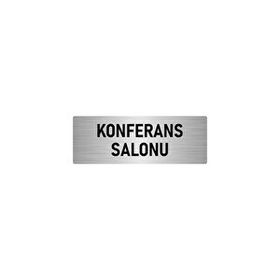 Özarslan Dizayn Departman Kapı İsimliği Konferans Salonu 10x20 cm Gümüş Renk Metal Yönlendirme Levhası