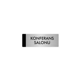 Özarslan Dizayn Departman Kapı İsimliği Konferans Salonu 10x20 cm Gümüş Renk Metal Yönlendirme Levhası