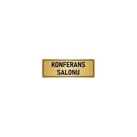 Özarslan Dizayn Departman Kapı İsimliği Konferans Salonu 5x20 cm Altın Renk Metal Yönlendirme Levhası
