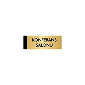 Özarslan Dizayn Departman Kapı İsimliği Konferans Salonu 5x20 cm Altın Renk Metal Yönlendirme Levhası