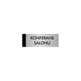 Özarslan Dizayn Departman Kapı İsimliği Konferans Salonu 7x20 cm Gümüş Renk Metal Yönlendirme Levhası