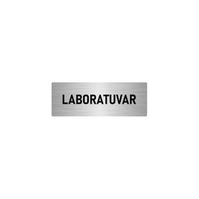 Özarslan Dizayn Departman Kapı İsimliği Laboratuvar 10x20 cm Gümüş Renk Metal Yönlendirme Levhası