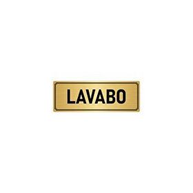 Özarslan Dizayn Departman Kapı İsimliği Lavabo 10x20 cm Altın Renk Metal Yönlendirme Levhası
