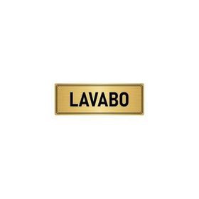 Özarslan Dizayn Departman Kapı İsimliği Lavabo 5x20 cm Altın Renk Metal Yönlendirme Levhası