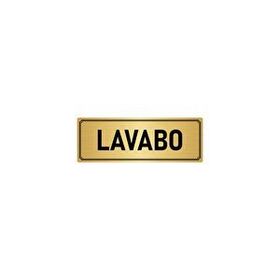 Özarslan Dizayn Departman Kapı İsimliği Lavabo 5x20 cm Altın Renk Metal Yönlendirme Levhası