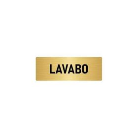 Özarslan Dizayn Departman Kapı İsimliği Lavabo 7x20 cm Altın Renk Metal Yönlendirme Levhası