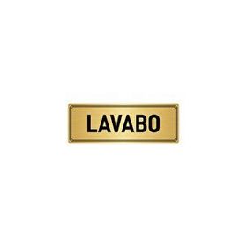 Özarslan Dizayn Departman Kapı İsimliği Lavabo 7x20 cm Altın Renk Metal Yönlendirme Levhası