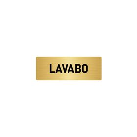 Özarslan Dizayn Departman Kapı İsimliği Lavabo 7x20 cm Altın Renk Metal Yönlendirme Levhası