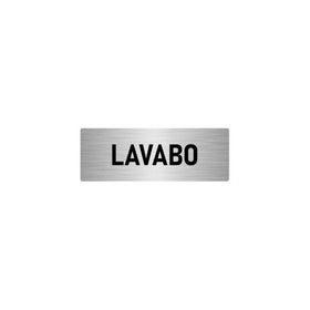 Özarslan Dizayn Departman Kapı İsimliği Lavabo 7x20 cm Gümüş Renk Metal Yönlendirme Levhası