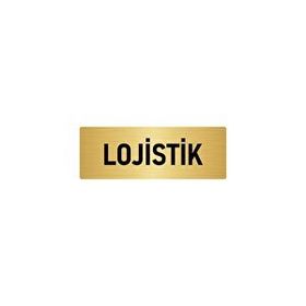 Özarslan Dizayn Departman Kapı İsimliği Lojistik 10x20 cm Altın Renk Metal Yönlendirme Levhası