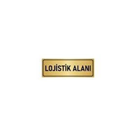 Özarslan Dizayn Departman Kapı İsimliği Lojistik 10x20 cm Altın Renk Metal Yönlendirme Levhası