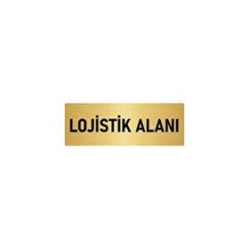 Özarslan Dizayn Departman Kapı İsimliği Lojistik 10x20 cm Altın Renk Metal Yönlendirme Levhası