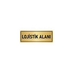 Özarslan Dizayn Departman Kapı İsimliği Lojistik 5x20 cm Altın Renk Metal Yönlendirme Levhası