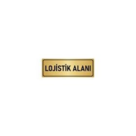Özarslan Dizayn Departman Kapı İsimliği Lojistik 5x20 cm Altın Renk Metal Yönlendirme Levhası