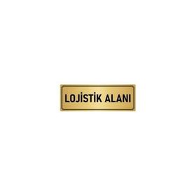 Özarslan Dizayn Departman Kapı İsimliği Lojistik 7x20 cm Altın Renk Metal Yönlendirme Levhası