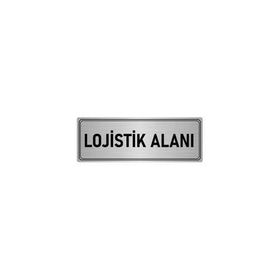 Özarslan Dizayn Departman Kapı İsimliği Lojistik 7x20 cm Gümüş Renk Metal Yönlendirme Levhası
