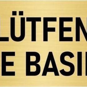 Özarslan Dizayn Departman Kapı İsimliği Lütfen Zile Basınız 7x20 cm Altın Renk Metal Yönlendirme Levhası