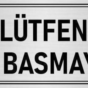 Özarslan Dizayn Departman Kapı İsimliği Lütfen Zile Basmayınız 5x20 cm Gümüş Renk Metal Yönlendirme Levhası
