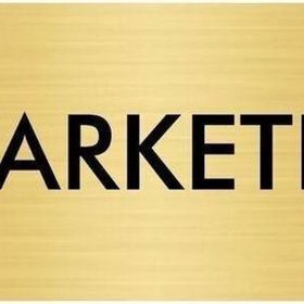 Özarslan Dizayn Departman Kapı İsimliği Marketıng 5x20 cm Altın Renk Metal Yönlendirme Levhası