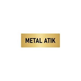 Özarslan Dizayn Departman Kapı İsimliği Metal Atık 5x20 cm Altın Renk Metal Yönlendirme Levhası
