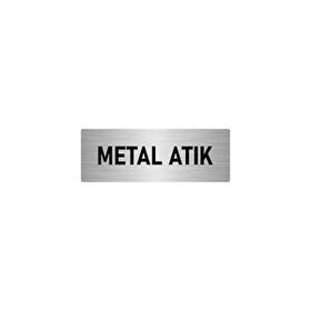 Özarslan Dizayn Departman Kapı İsimliği Metal Atık 5x20 cm Gümüş Renk Metal Yönlendirme Levhası