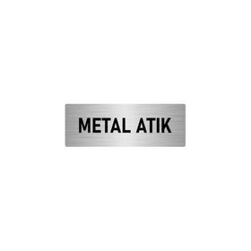 Özarslan Dizayn Departman Kapı İsimliği Metal Atık 7x20 cm Gümüş Renk Metal Yönlendirme Levhası