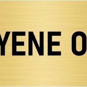 Özarslan Dizayn Departman Kapı İsimliği Muayene Odası 7x20 cm Altın Renk Metal Yönlendirme Levhası