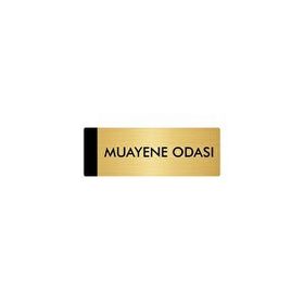 Özarslan Dizayn Departman Kapı İsimliği Muayene Odası 7x20 cm Gümüş Renk Metal Yönlendirme Levhası