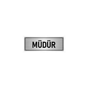 Özarslan Dizayn Departman Kapı İsimliği Müdür Yardımcısı 10x20 cm Gümüş Renk Metal Yönlendirme Levhası