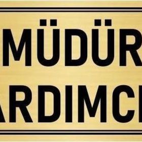 Özarslan Dizayn Departman Kapı İsimliği Müdür Yardımcısı 5x20 cm Altın Renk Metal Yönlendirme Levhası