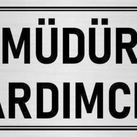 Özarslan Dizayn Departman Kapı İsimliği Müdür Yardımcısı 7x20 cm Gümüş Renk Metal Yönlendirme Levhası