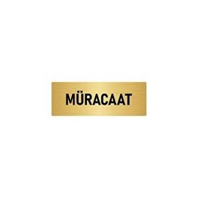 Özarslan Dizayn Departman Kapı İsimliği Müracaat 5x20 cm Altın Renk Metal Yönlendirme Levhası