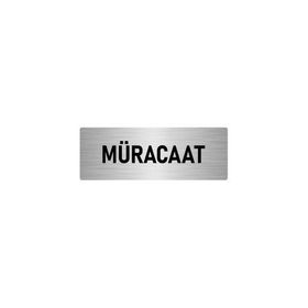 Özarslan Dizayn Departman Kapı İsimliği Müracaat 5x20 cm Gümüş Renk Metal Yönlendirme Levhası