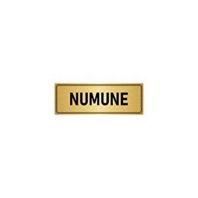 Özarslan Dizayn Departman Kapı İsimliği Numune 10x20 cm Altın Renk Metal Yönlendirme Levhası