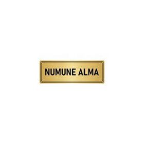 Özarslan Dizayn Departman Kapı İsimliği Numune 10x20 cm Altın Renk Metal Yönlendirme Levhası