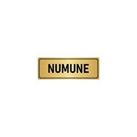 Özarslan Dizayn Departman Kapı İsimliği Numune 10x20 cm Altın Renk Metal Yönlendirme Levhası